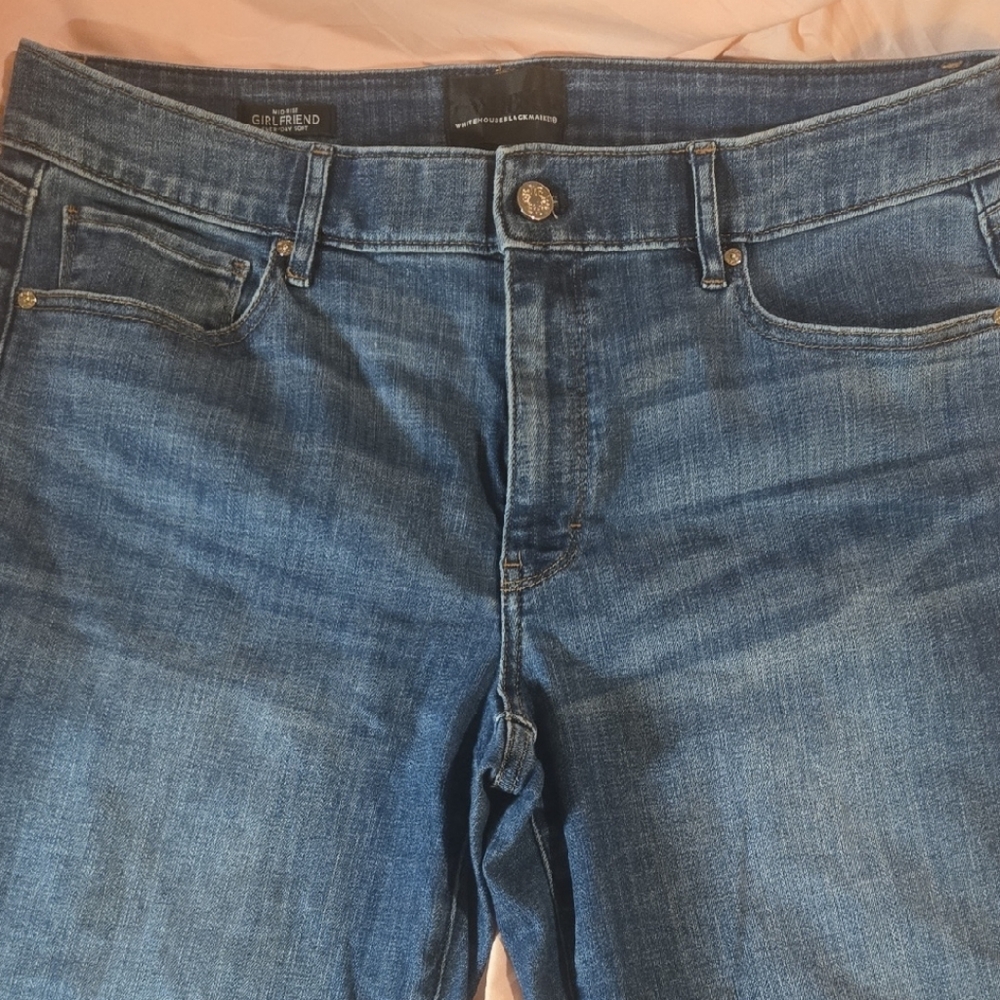White House Black Market Blue Girlfriend Jeans
